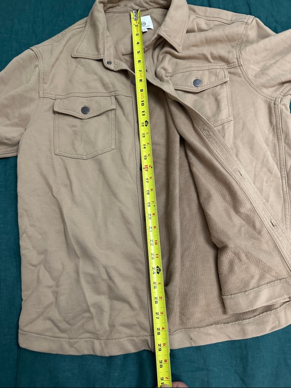 Ag Adriano Goldschmied Tan Canvas Shirt Jacket